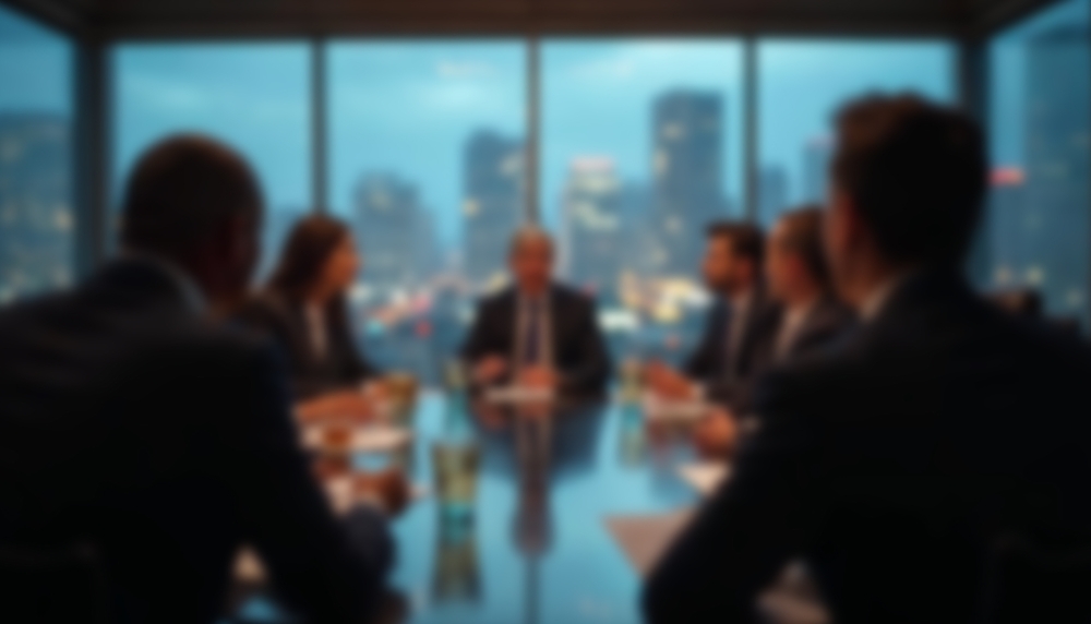 A,Blurry,Image,Of,A,Formal,Business,Meeting,In,A