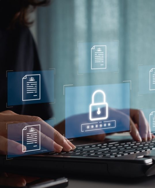 Online,Private,Personal,Data,Protection,And,Information,Security,Concept,,Cybersecurity.